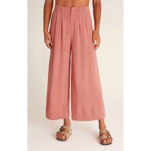 Z Supply Pink Wide-Leg Pants